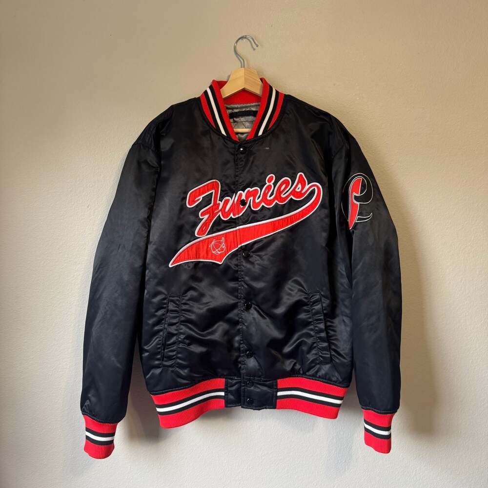 Vintage Y2K Johnny Blaze Furies The Warriors Satin Bomber Jacket XL
